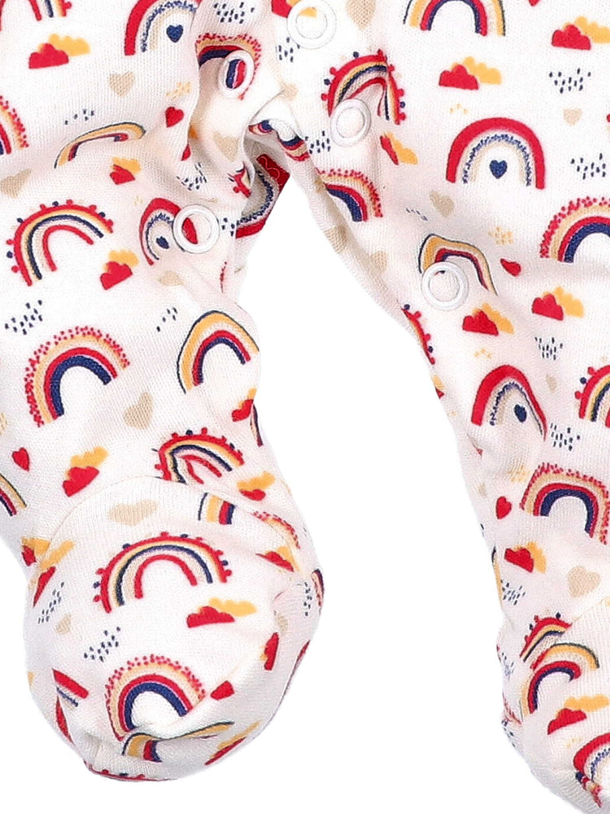 NINI Rompertje/body 'Regenbogen' in Wit