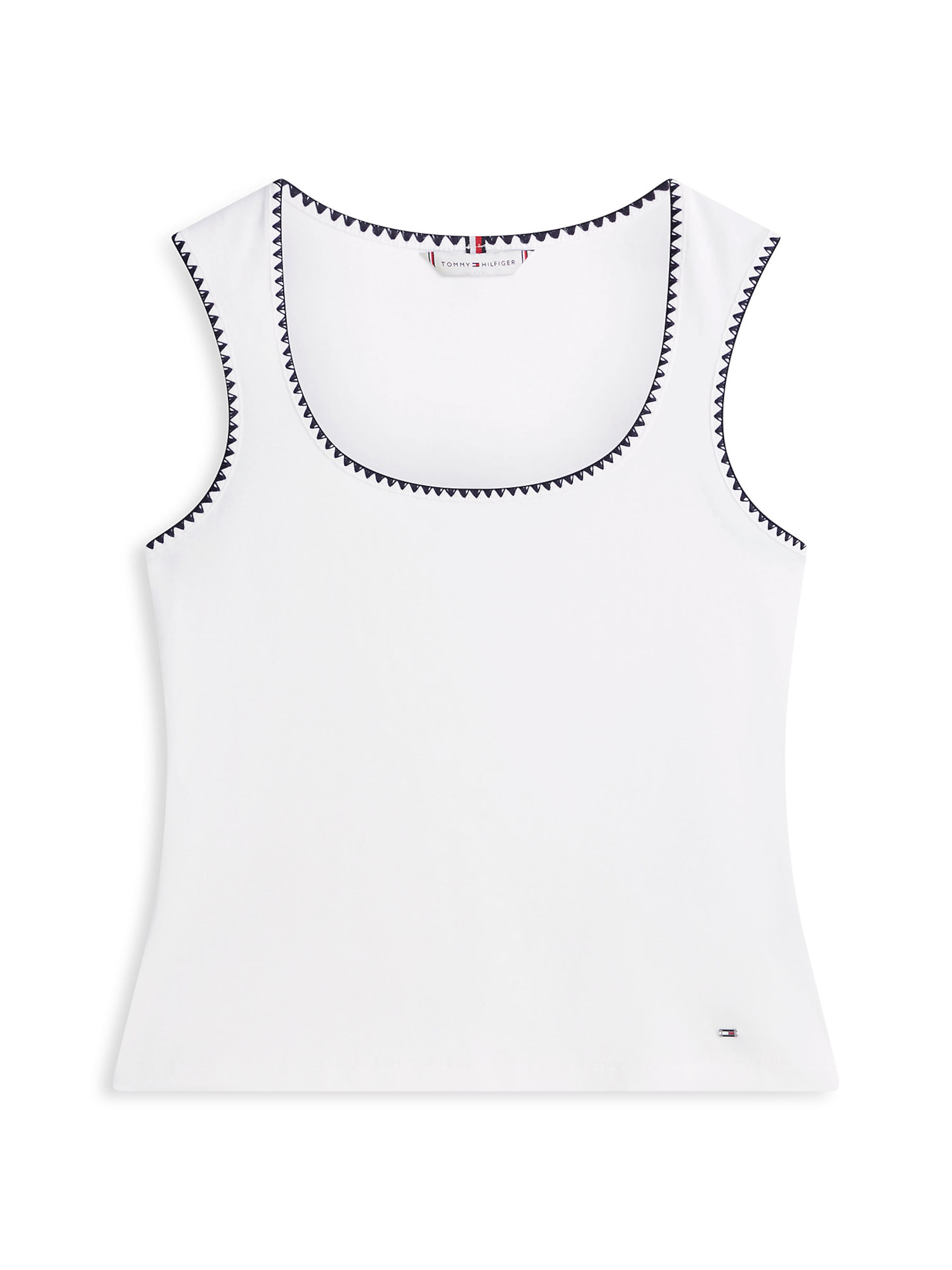 TOMMY HILFIGER Top in White: front