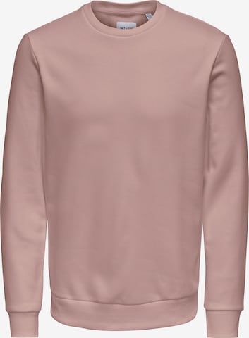 Only & Sons Sweatshirt 'Ceres' in Pink: front