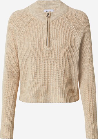 Pull-over 'Juna' ONLY en beige : devant