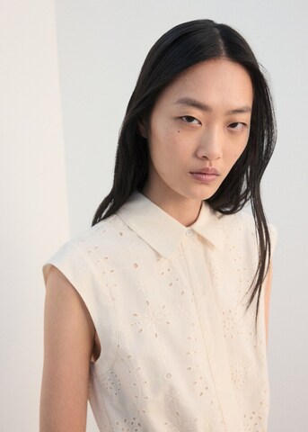 MANGO Jumpsuit 'Cream-h' in Beige