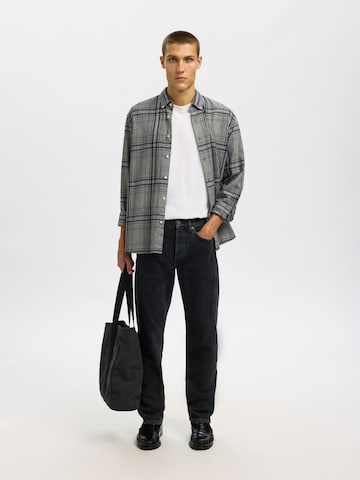 SELECTED - Ajuste regular Camisa en gris