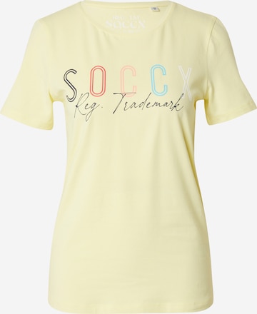 Soccx قميص بلون أصفر: الأمام