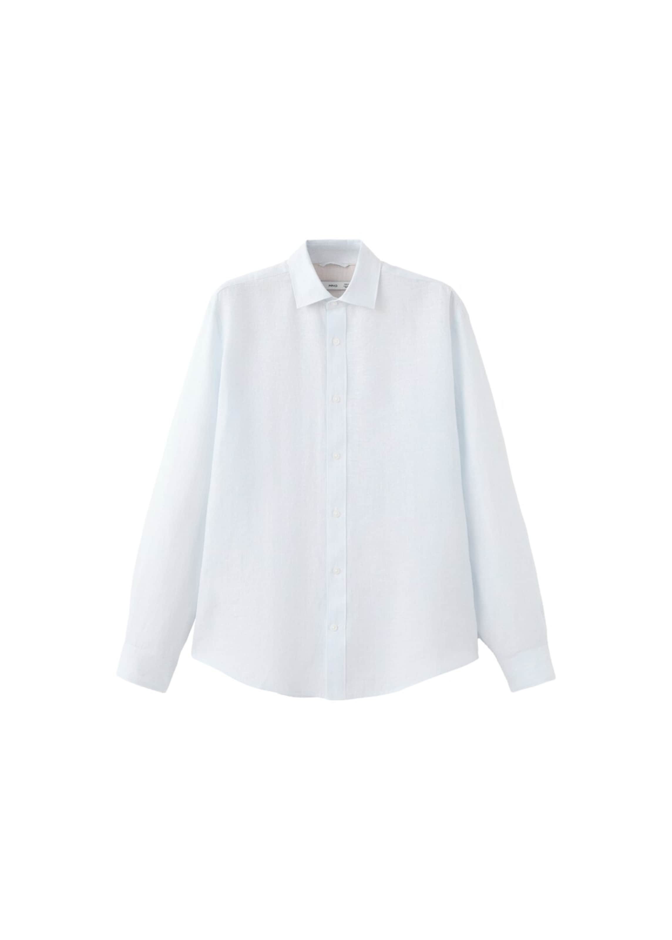 MANGO MAN Regular fit Button Up Shirt 'Parrotr' in Blue: front