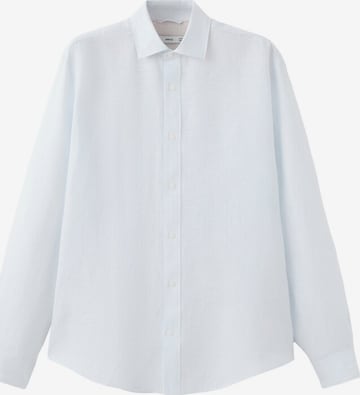 MANGO MAN Regular fit Button Up Shirt 'Parrotr' in Blue: front