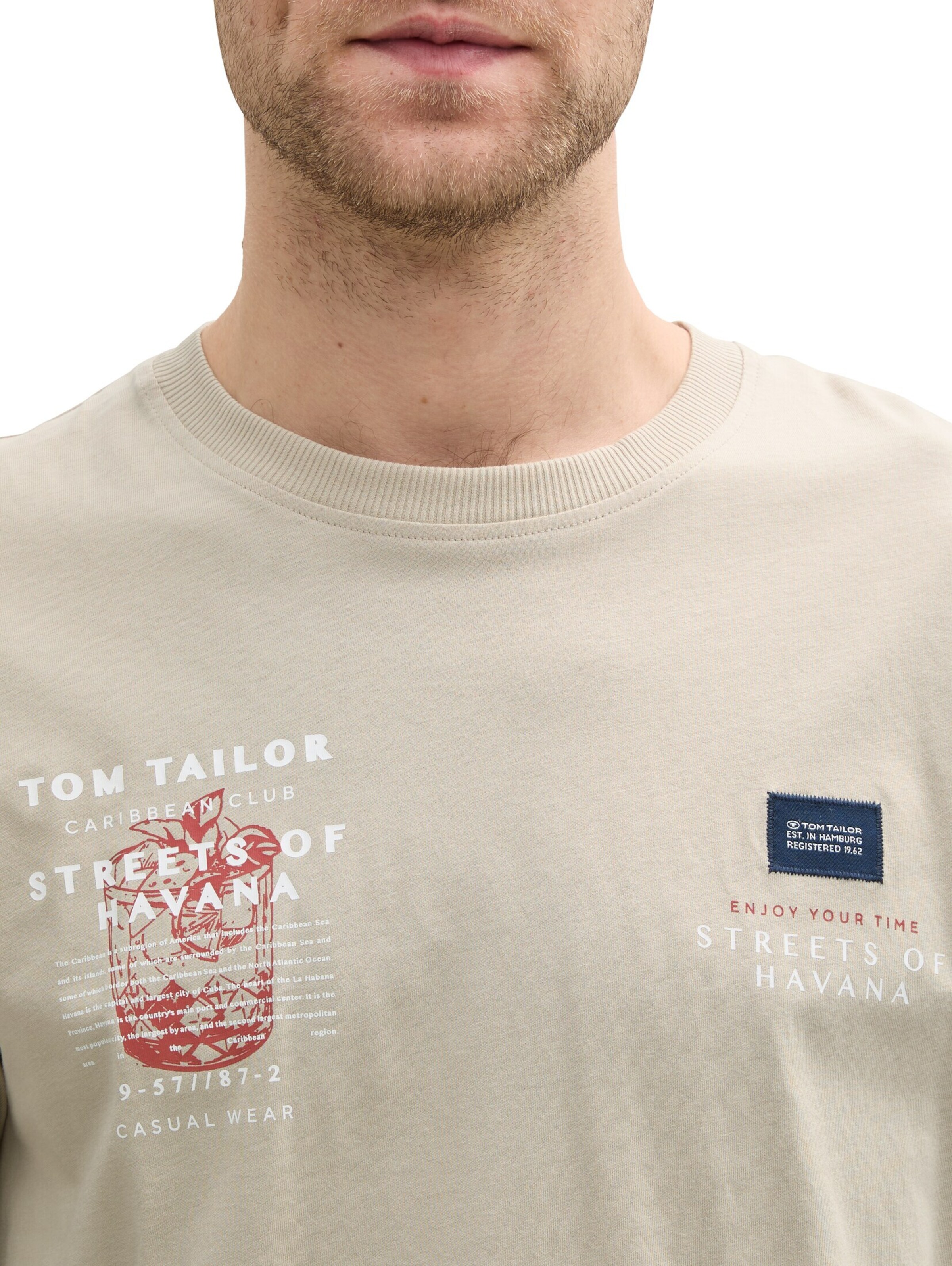 T-Shirt TOM TAILOR en marron