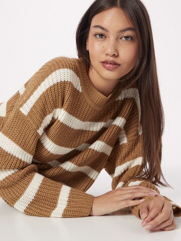 JDY Sweater 'JUSTY' in Brown