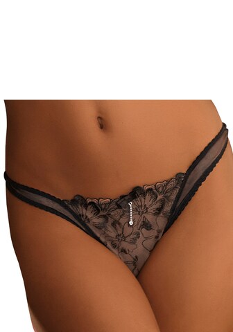 JETTE - Tanga en negro: frente