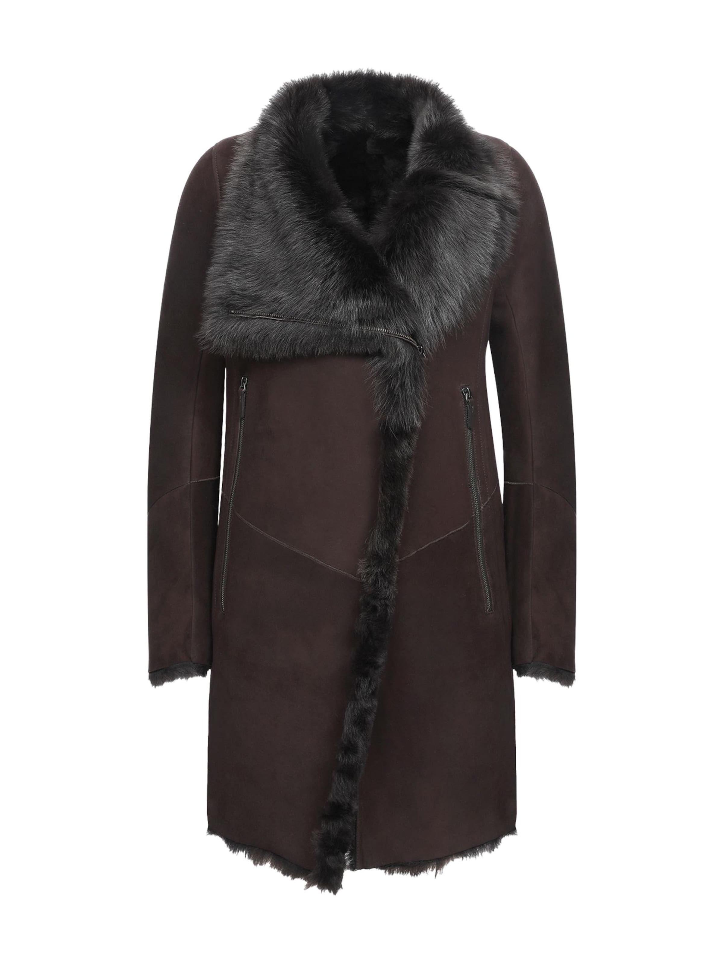 VESPUCCI BY VSP Wintermantel 'Elena'‌‌‌‌‌‌‌‌‌ in Braun: Vorderseite