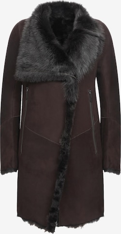 VESPUCCI BY VSP Winter Coat 'Elena' in Brown: front