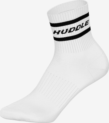 Chaussettes Huddle en blanc : devant