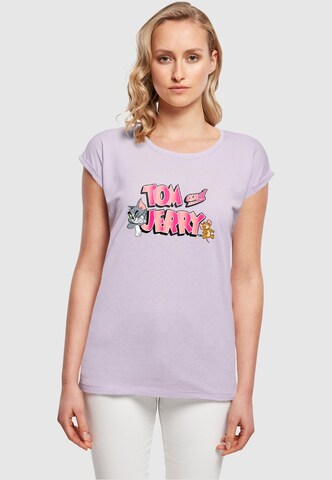 T-shirt 'Tom and Jerry' ABSOLUTE CULT en violet : devant
