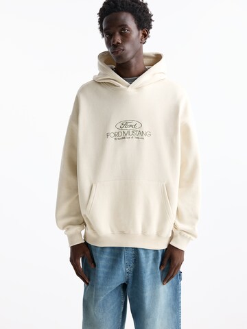 Pull&Bear Sweatshirt in Weiß