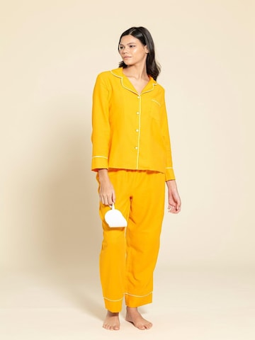 For You Moda Pyjama in Oranje: voorkant