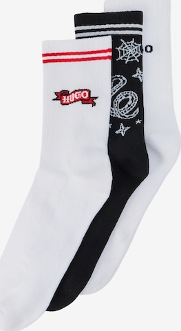 juoda HUGO Kojinės 'TATTOO': priekis