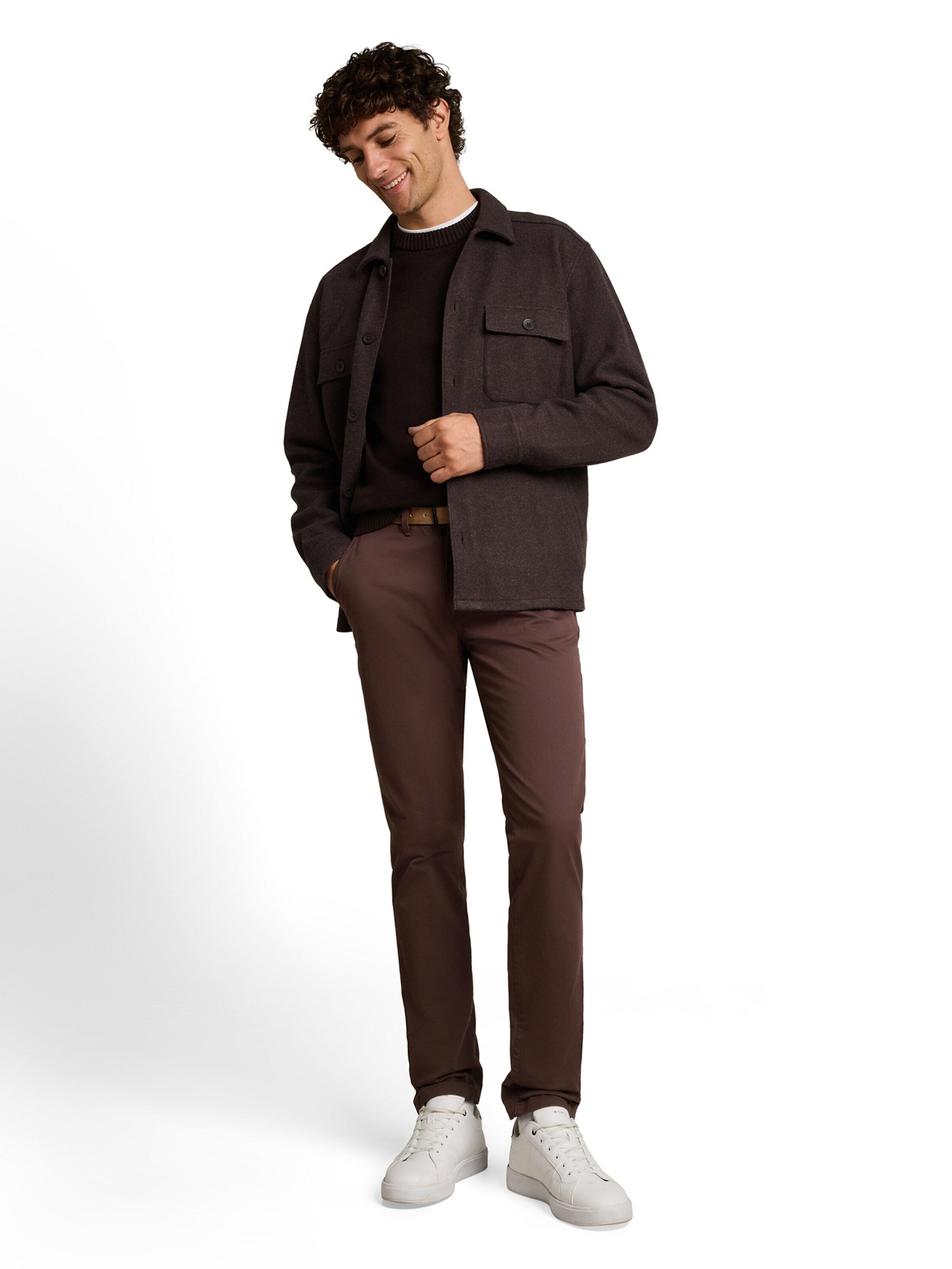 Slimfit Pantaloni chino di TOM TAILOR DENIM in marrone