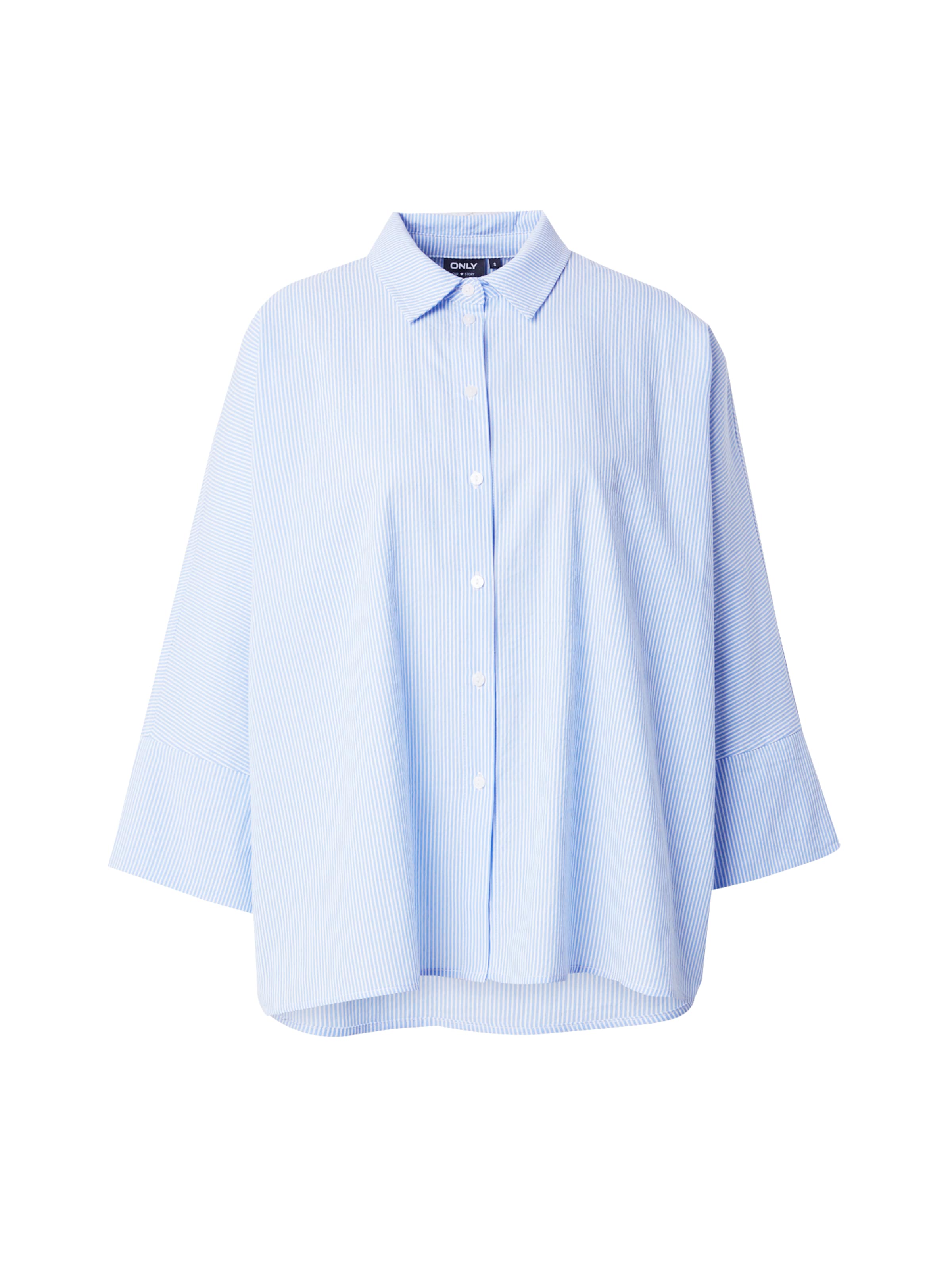 ONLY Bluse 'AUGUSTA' in hellblau / weiß, Produktansicht