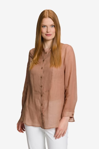 Ulla Popken Blouse in Roze: voorkant