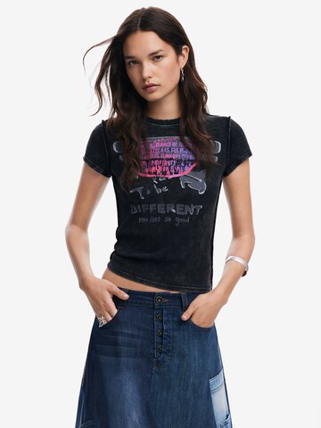 Desigual T-shirt in Schwarz: Vorderseite