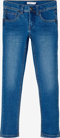 NAME IT Slimfit Jeans 'Robin' in Blauw: voorkant