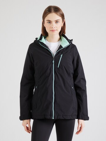 KILLTEC Outdoorjacke 'KOW 195' in Schwarz: Vorderseite