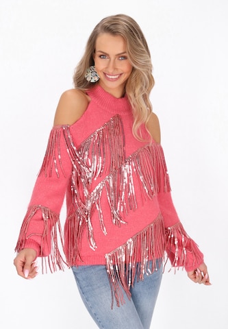 IZIA - Jersey en rosa: frente