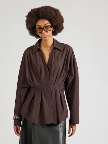 & Other Stories Blouse in Brown: front