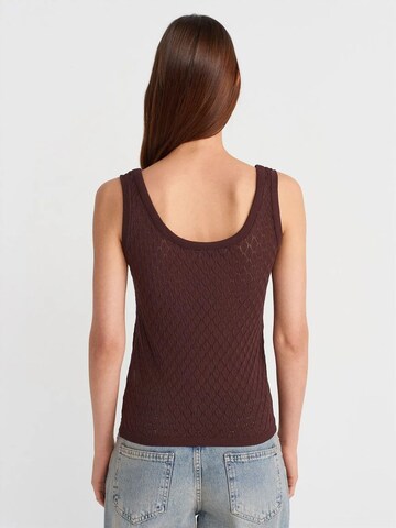 Tops en tricot Dilvin en marron