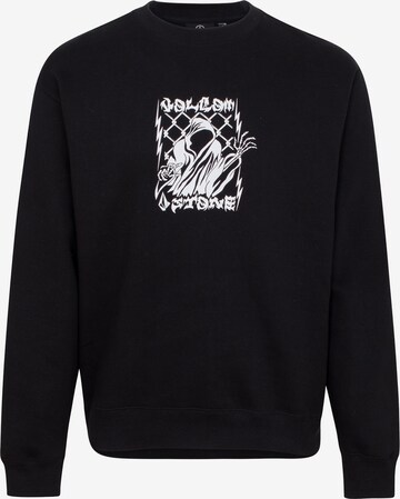 Volcom Sweatshirt 'WATANITE' in Black: front