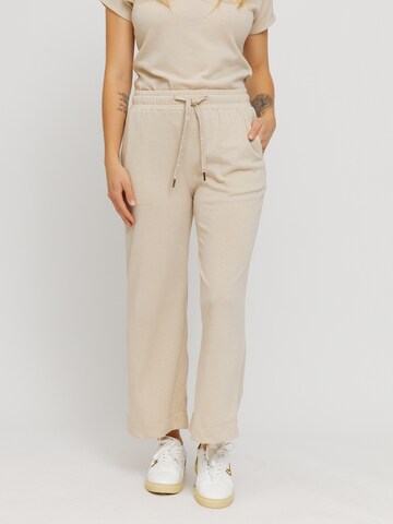 Wide Leg Pantalon 'Chilly' mazine en blanc : devant