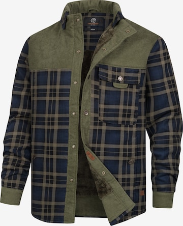INDICODE JEANS Between-season jacket 'Holz' in Green: front