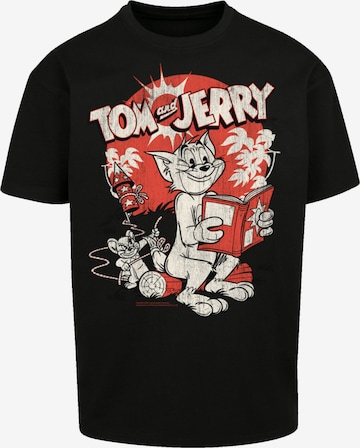 T-Shirt 'Tom And Jerry Rocket Prank' F4NT4STIC en noir : devant