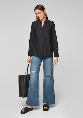 s.Oliver Blouse in Black