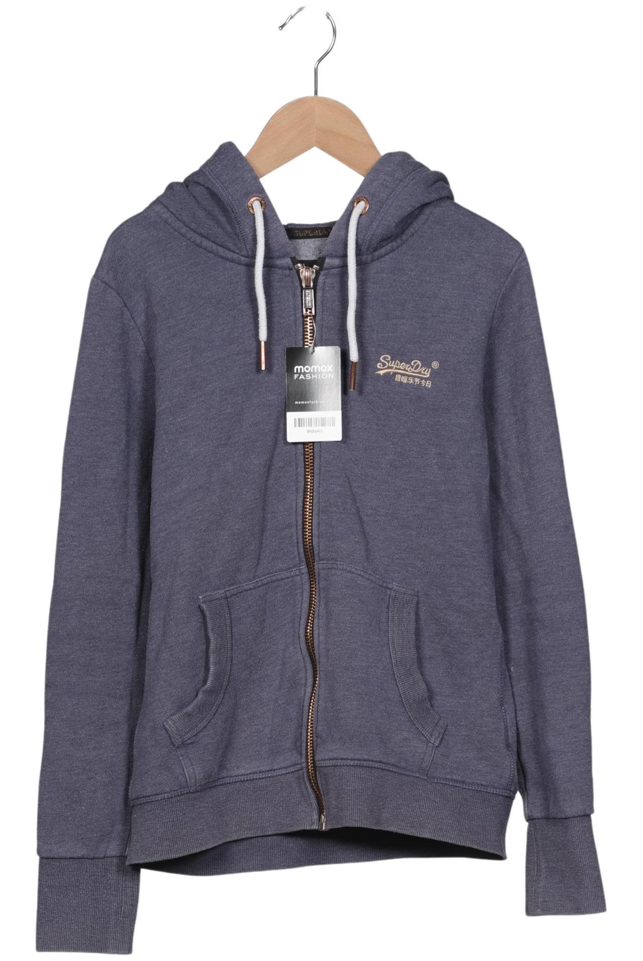 Superdry Sweatshirt & Zip-Up Hoodie in L in Blue: front