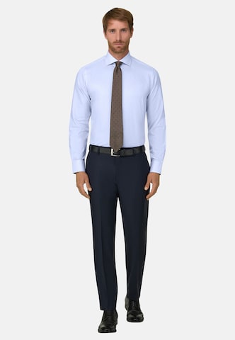 Chemise Boggi Milano en bleu : devant
