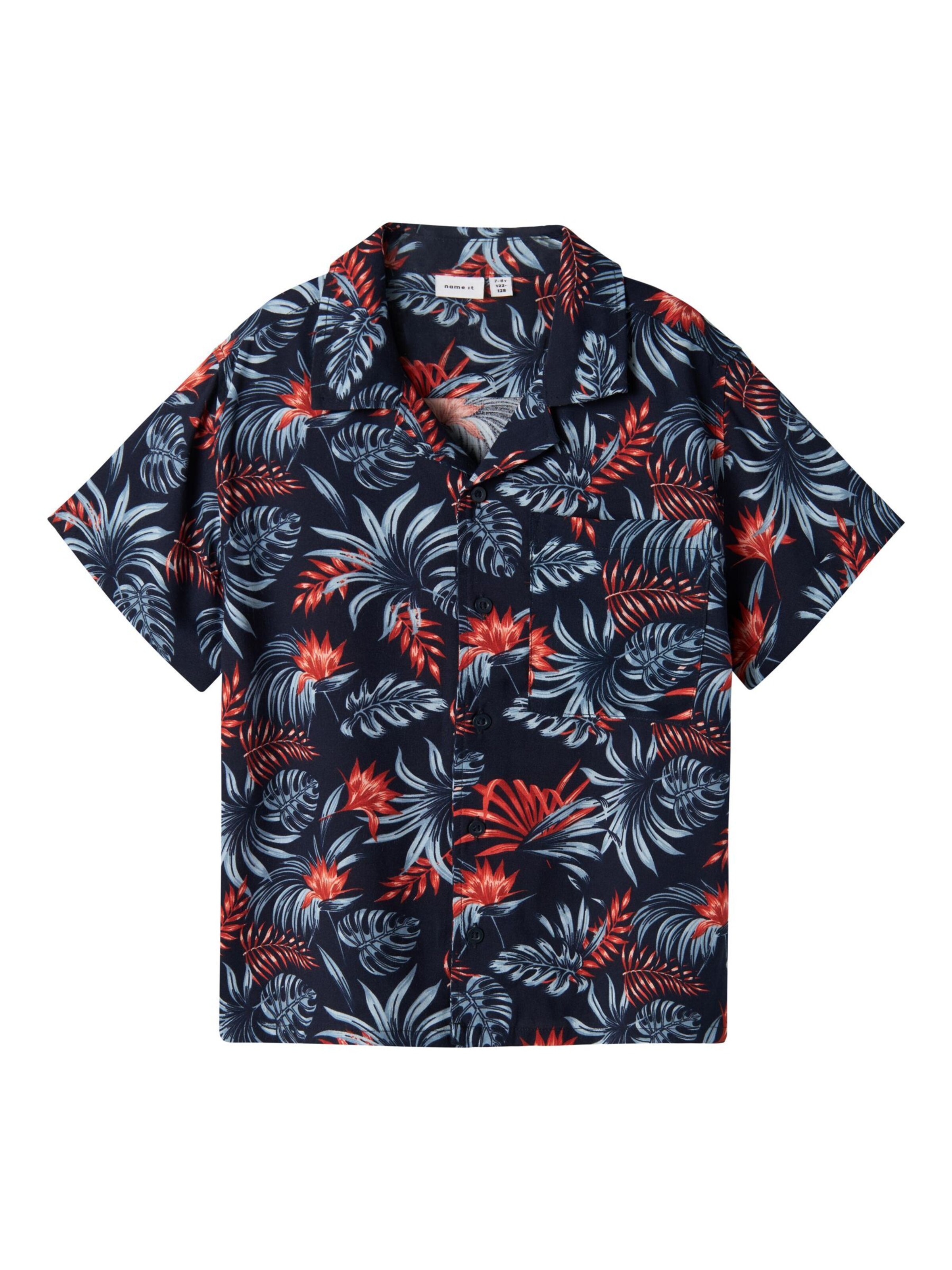 NAME IT - Ajuste regular Camisa en azul: frente