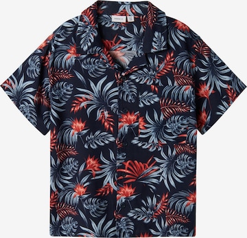 Coupe regular Chemise NAME IT en bleu : devant
