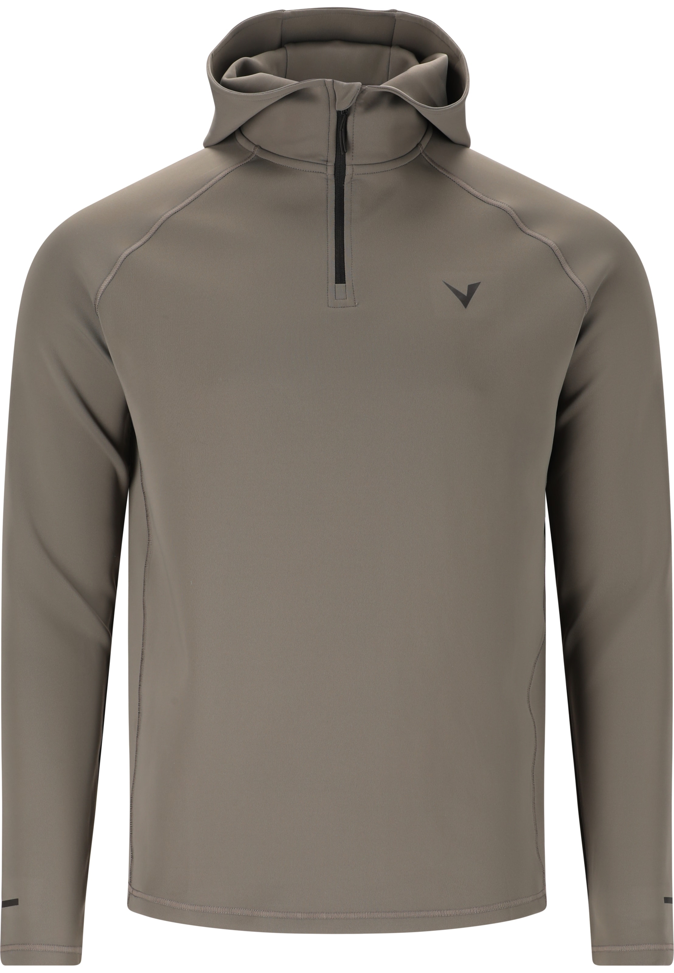 Virtus Langarmshirt 'Allister' in Grau: Vorderseite