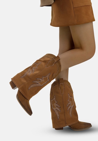 Elara Cowboylaarzen in Bruin