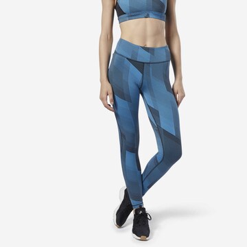 Reebok Skinny Sporthose 'Lux Tight 2.0' in Blau