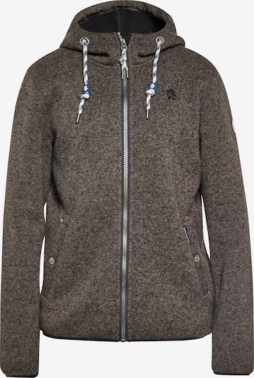 Schmuddelwedda Fleece jas in de kleur Blauw / Grijs gemêleerd / Wit, Productweergave