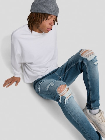 Bershka Skinny Farmer - kék