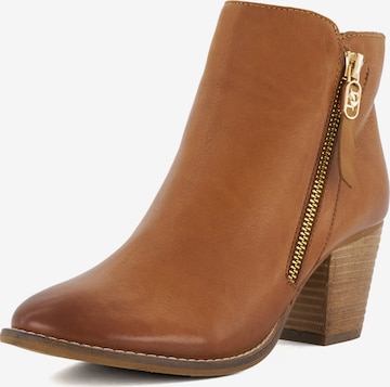 Dune LONDON Ankle boots 'PAICEY' σε καφέ: μπροστά