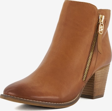 Bottines 'PAICEY' Dune LONDON en marron : devant