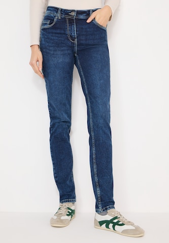 CECIL Slimfit Jeans in Blau: Vorderseite