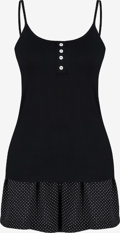 Trendyol Pyjamashortsit värissä musta: etupuoli