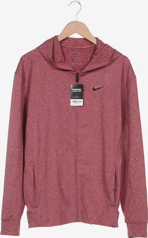 NIKE Sweatshirt & Zip-Up Hoodie in M in Red: front