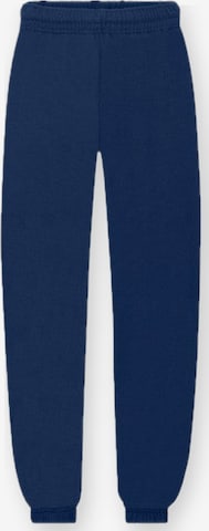 FRUIT OF THE LOOM Broek 'Sweatpants with cuffs for kids' in Blauw: voorkant