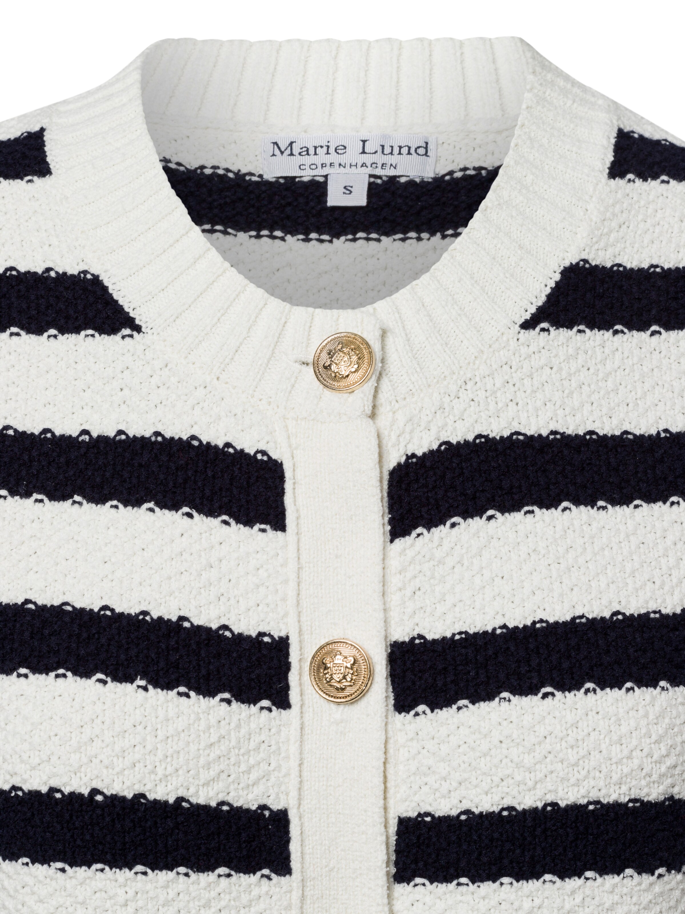 Marie Lund Knit Cardigan in White