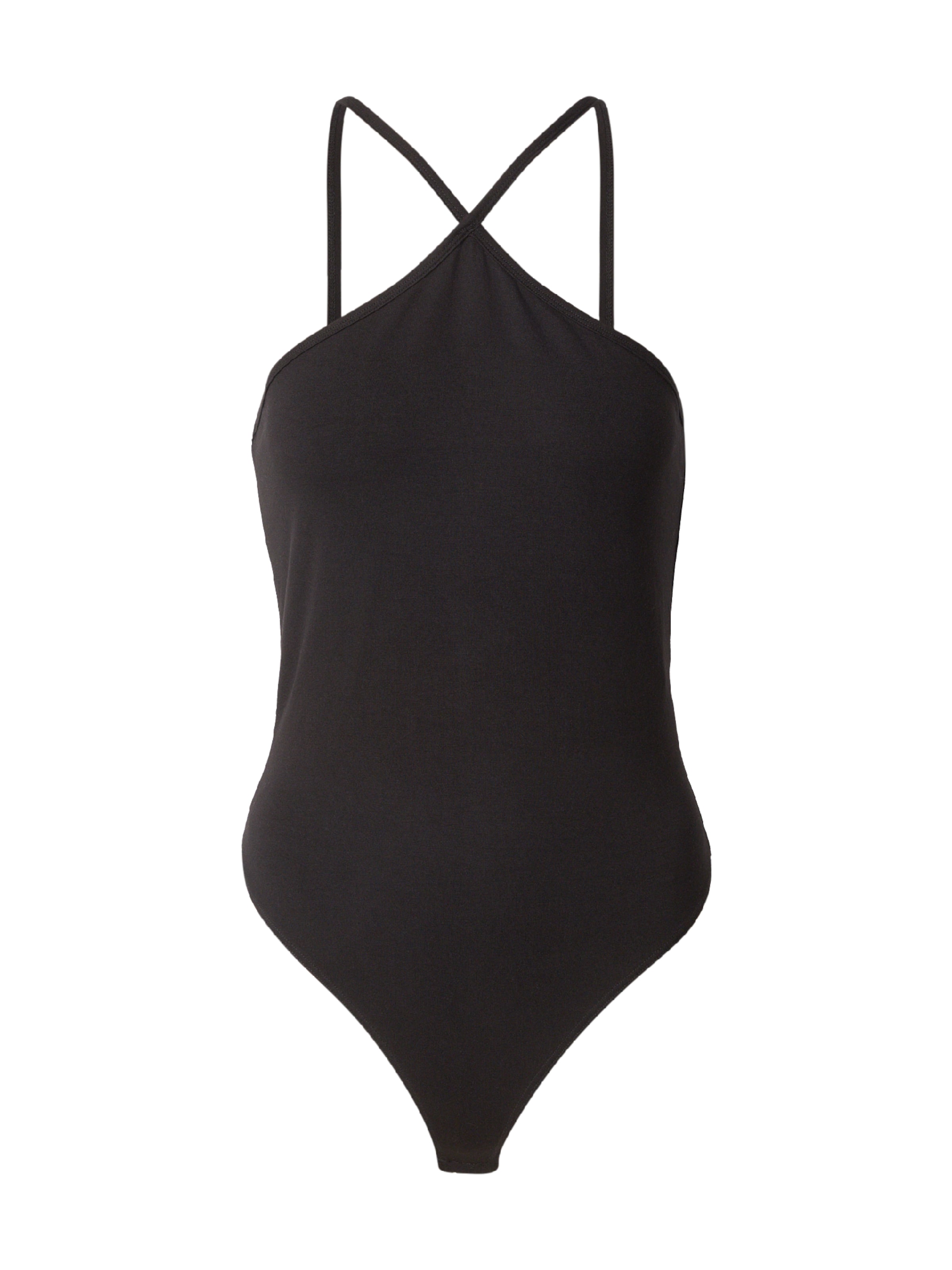 ABOUT YOU - Body camiseta 'Smilla' en negro: frente